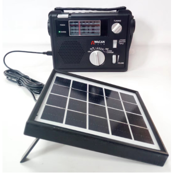 Solar Dynamo SW Radio, MP3 player with Flashlight