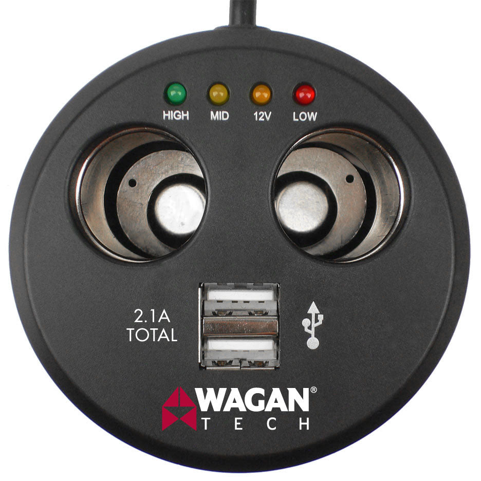 Twin USB Sockets Cupholder Adapter, Mobile, Wagan Tech