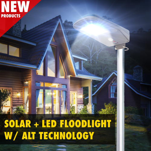 NEW PRODUCTS: Solar + LED Floodlight 2000 & 3000 with 