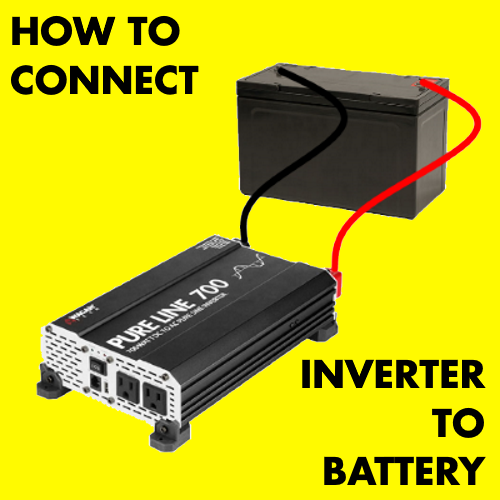 How to Connect a Large or Small Inverter to a Battery