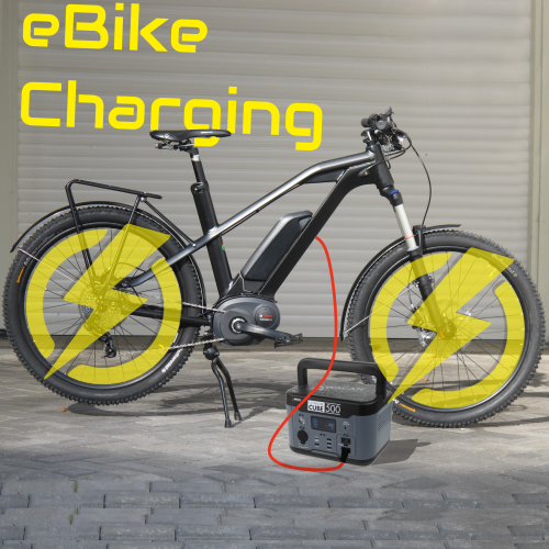 Charging options for eBikes in the field (electric bikes)