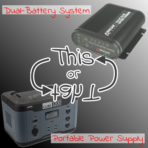 Dual battery system or portable power supply?