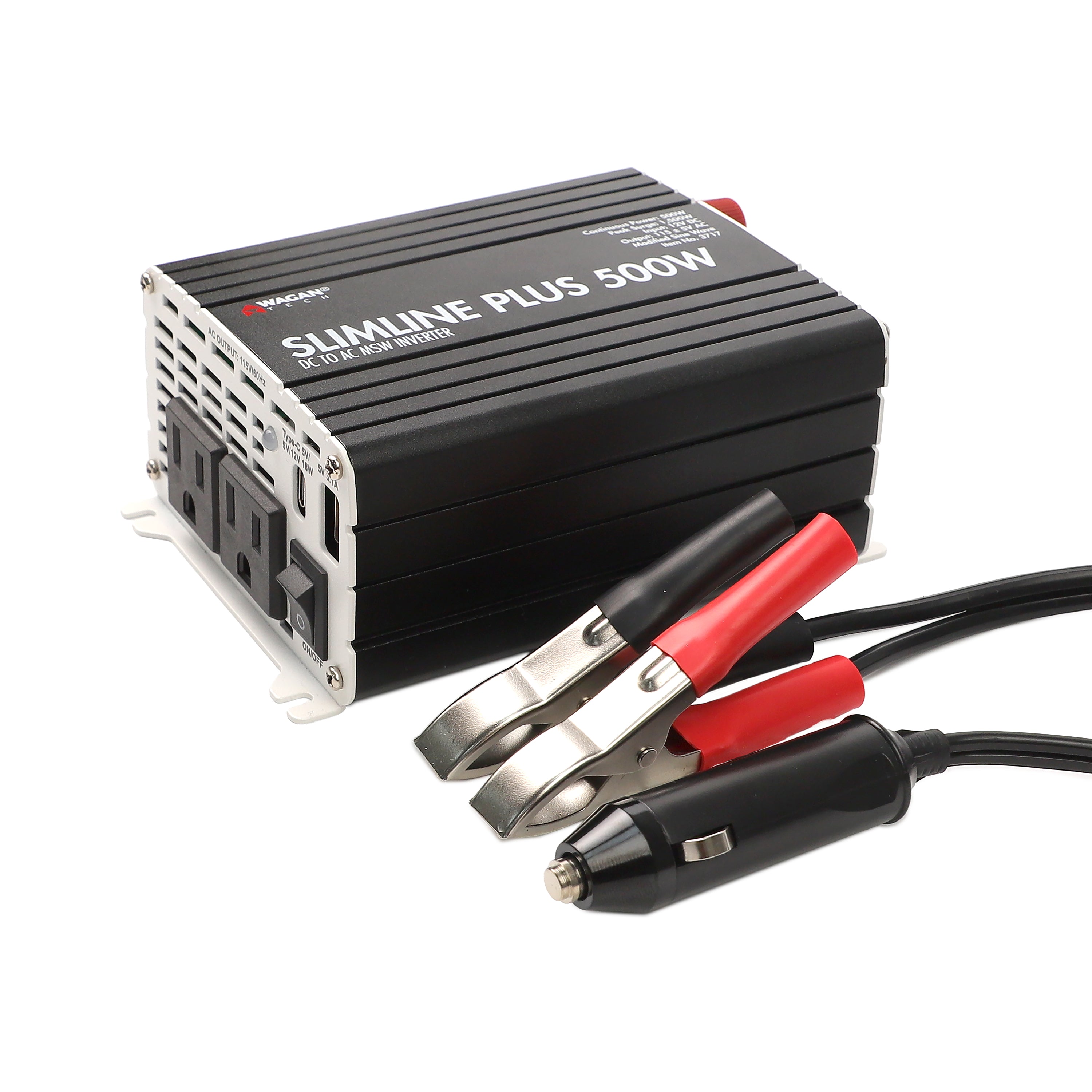 SlimLine Plus 500 Watt Power Inverter  (MSW)