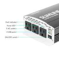 SlimLine AC Inverter 1500 Watt (MSW)