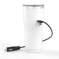 12V Travel Heated Mug - White