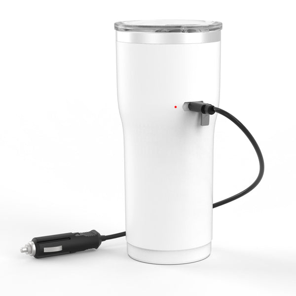 12V Travel Heated Mug - White