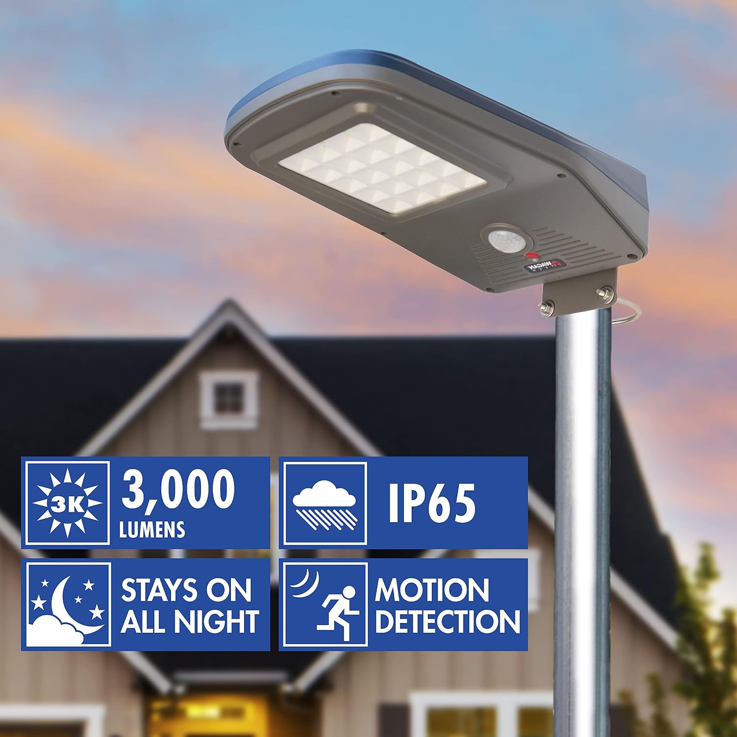 Solar + LED Floodlight 2000