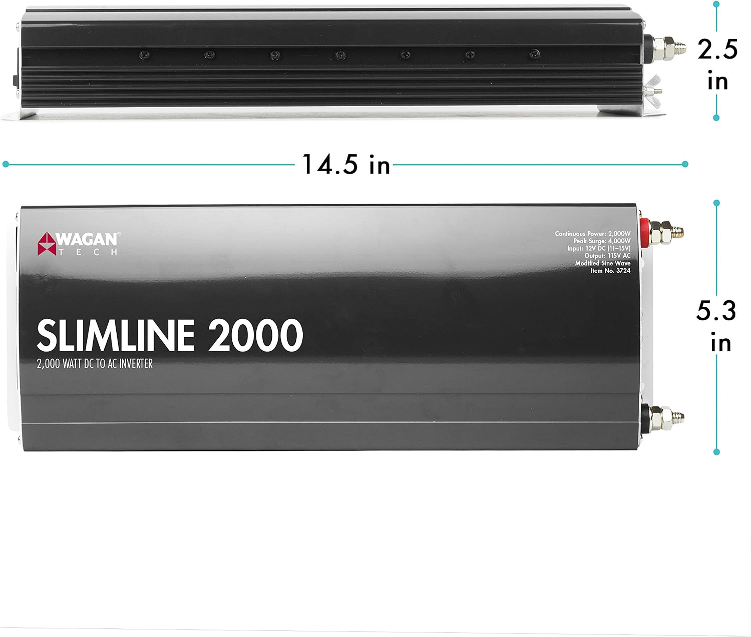 SlimLine AC Inverter 2000 Watt (MSW)