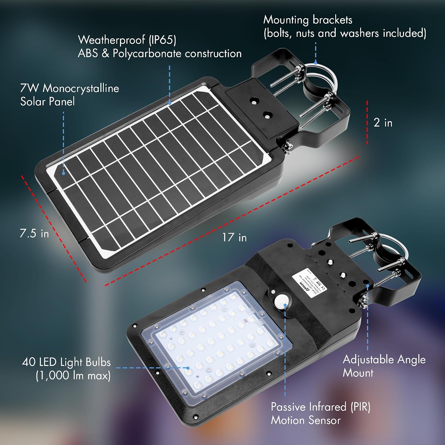 Solar + LED Floodlight 1000