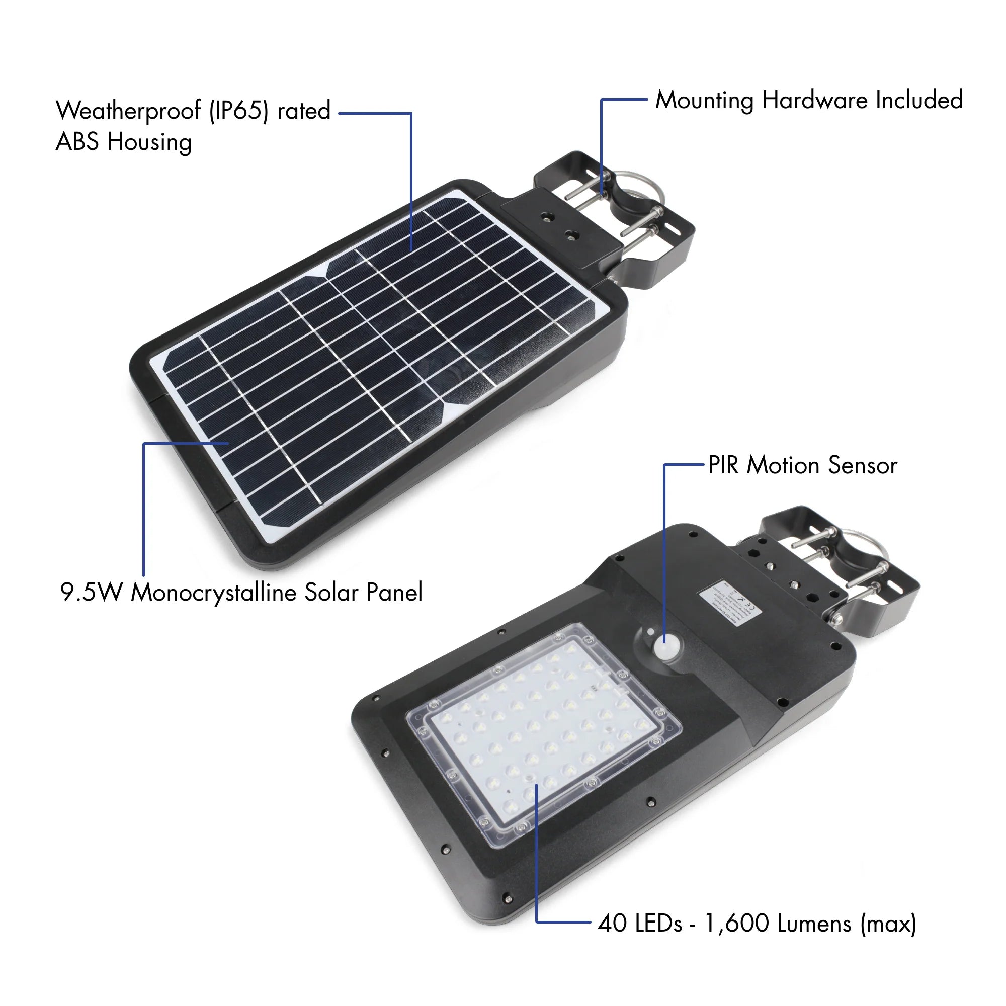 Solar + LED Floodlight 1600