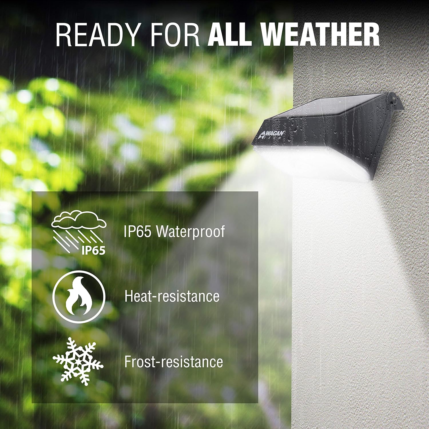 1000 Lumen Solar Wall LED Light