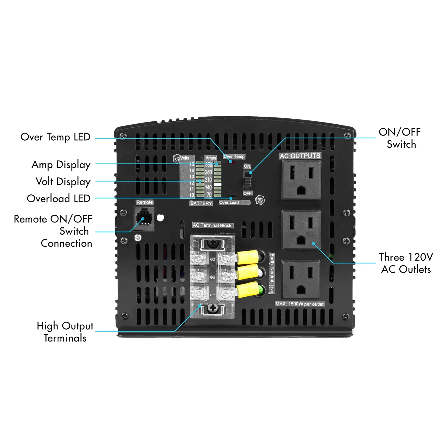 ProLine™ 3,000 Watt (MSW) Power Inverter