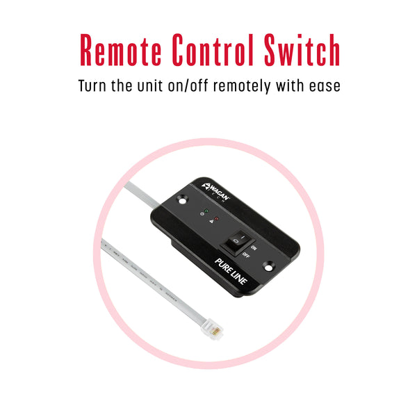 Wired remote for Wagan Tech PURE LINE Power Inverters