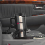 Wagan Tech - 12V Deluxe Heated Mug - Stainless Travel Mug - Commute - 6