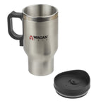Wagan Tech - 12V Deluxe Heated Mug - Stainless Travel Mug - Commute - 2
