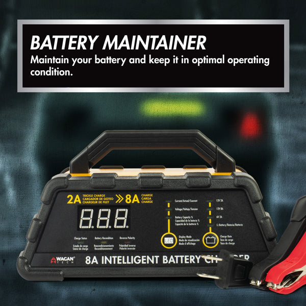 Wagan Tech - 8A Intelligent Battery Charger - 5