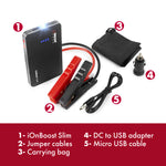 iOnBoost Slim - Wagan Tech - Battery Power Bank - Jump Starter - Battery Booster - USB - LED -16