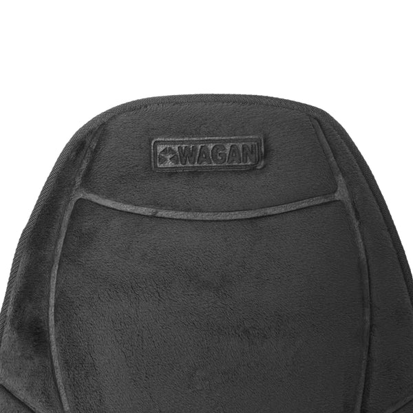 Wagan Velour Heated Seat Cushion - Black